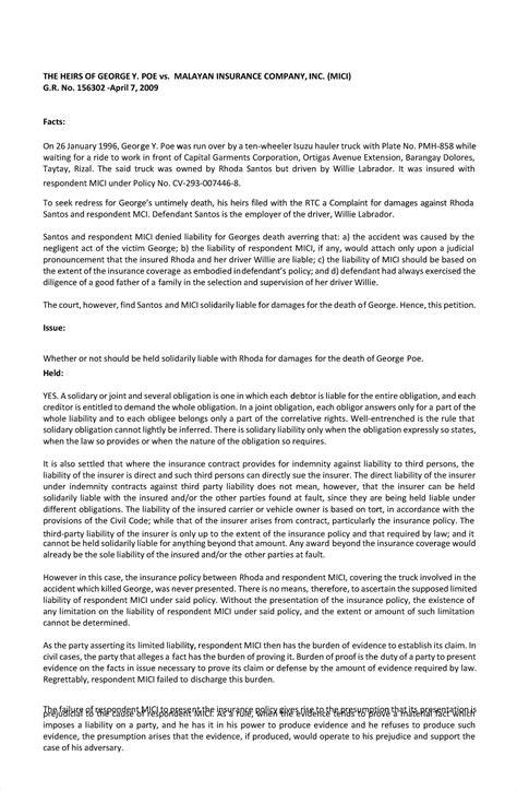 Pdf-poe-vs-malayan-insurance-gr-no-156302 compress - THE HEIRS OF