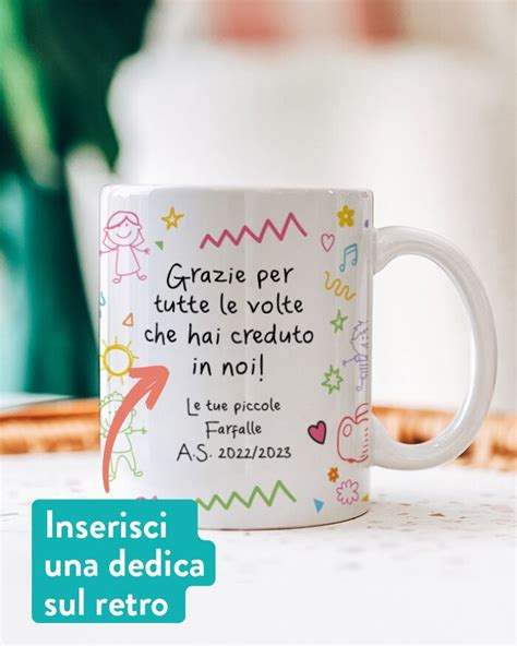 Tazza Personalizzata Dada Maestra Dell Asilo Con Omino Stilizzato