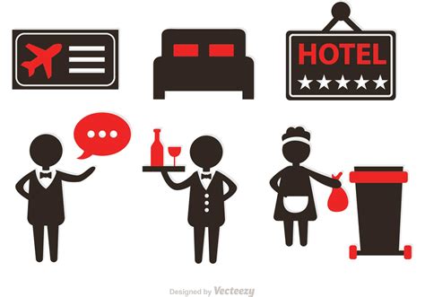 Hotel Service Icons Vectors Download Free Vector Art Stock Graphics