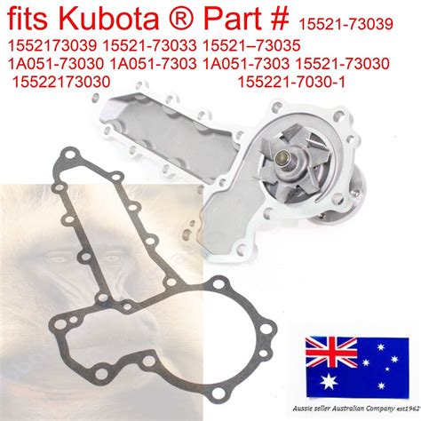 fits Kubota Water Pump 15521-73039 1552173039 15521-73033 1552173033 ...