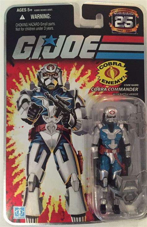 Hasbro 2007 Gi Joe 25th Anniversary Cobra Commander With Battle Armor