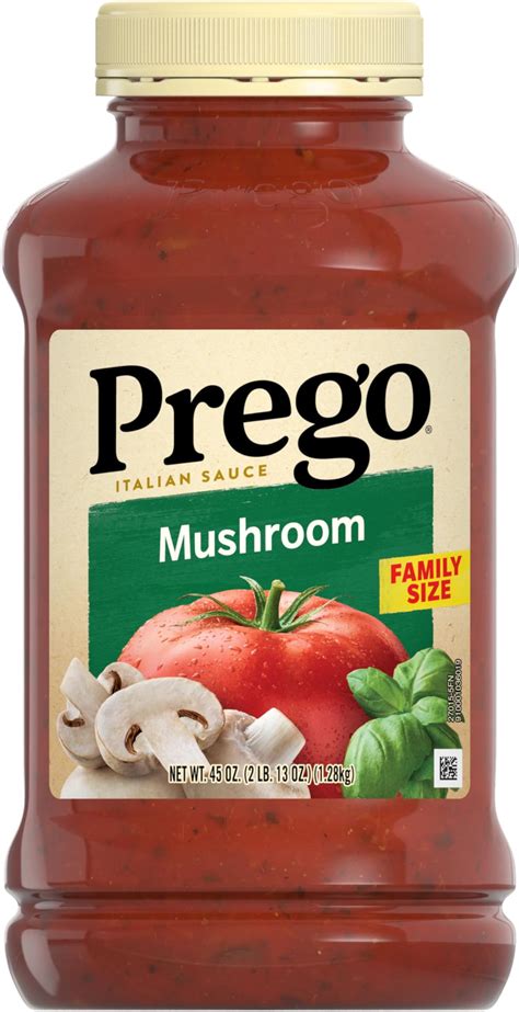 Amazon.com : Prego Mushroom Pasta Sauce, 45 oz Jar : Everything Else