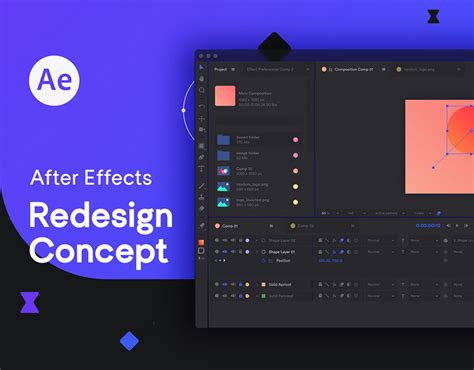 Adobe After Effects Redesign Concept Behance Behance