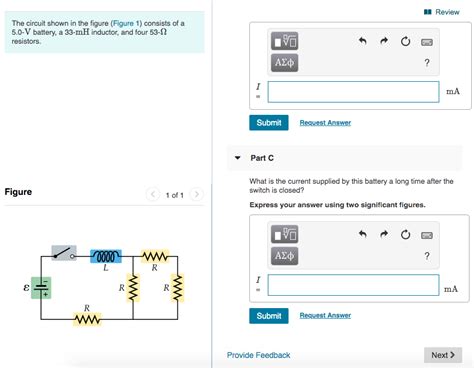 Solved Review The circuit shown in the figure (Figure 1) | Chegg.com