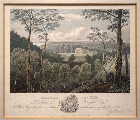 Bristol Blaise Castle Von A Fine Original Hand Coloured Antique