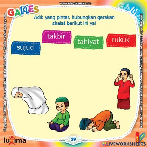 Gerakan Sholat Exercise Live Worksheets