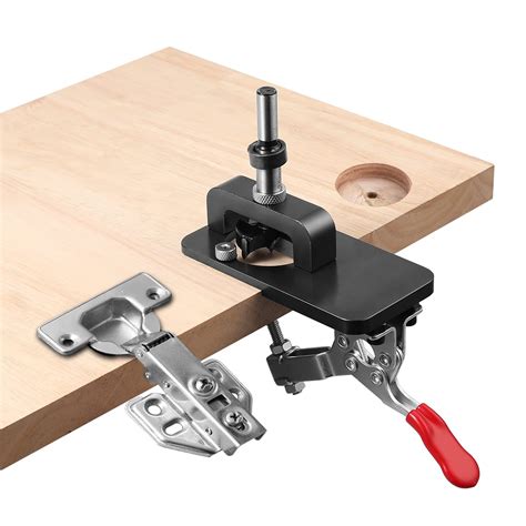 Buy 35mm Hinge Jig, AMTOVL Cabinet Hinge Jig Drilling Hole Puncher Hinge Drilling Jig Hole Guide ...