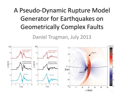 Ppt A Pseudo Dynamic Rupture Model Generator For Earthquakes On