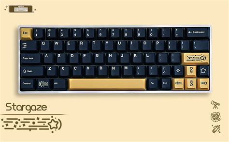 Колпачки для клавиш GMK Stargaze с 130 клавишами, колпачки для клавиш с ...