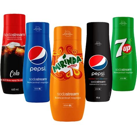 Syrop Smakowy SodaStream Koncentrat PEPSI MAX PEPSI 7Up MIRINDA