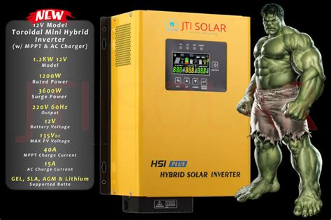 JTI Solar MPPT Hybrid Inverter Off Grid Inverter Pure Sine Wave