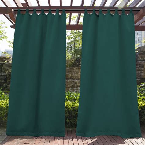 Porch Deck Waterproof Tab Top Outdoor Curtains 1 Panel – KGORGE Store