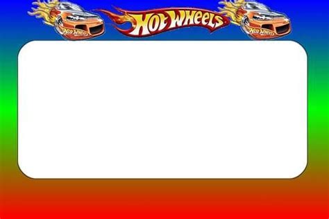Tarjetas De Cumplea Os De Hot Wheels Para Imprimir
