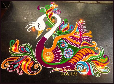 15 Beautiful and Easy Diwali Rangoli Designs by Shanthi Sridharan