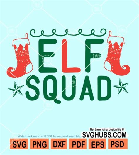 Elf Squad Svg Elf Crew Svg Christmas Elf Squad Svg Christmas Elf