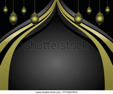 Islamic Traditional Gold Background Vector Light Stock Vector (Royalty Free) 1731865966 ...