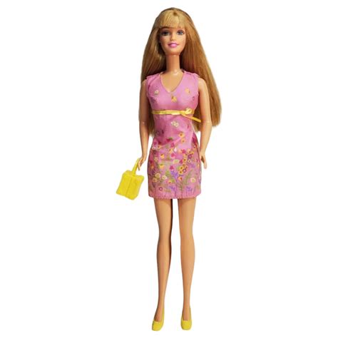 Pretty Flowers Barbie Doll Blonde Pink BarbiePedia