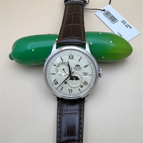 Orient Bambino Sun Moon Mechanical Men S Watch Rn Ak Y For