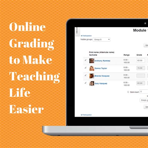 Online Grading to Make Teaching Life Easier with Moodle