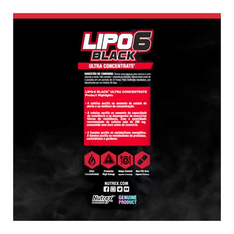 Comprar Lipo Black Ultra Concentrado C Psulas Nutrex