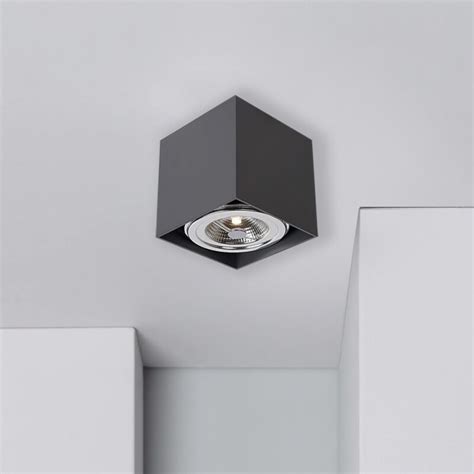 Downlight Lux Cuadrado Ar Machado Negro Serlux