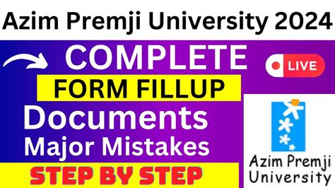 Azim Premji University Application Form Azim Premji University