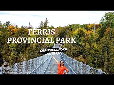 Ferris Provincial Park Suspension Bridge Trent River Gorge