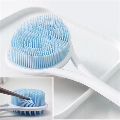 Silicone Body Brush Bath Brush Back Scrubber Long Handle Bath Shower