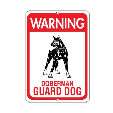 Doberman Guard Dog Signs