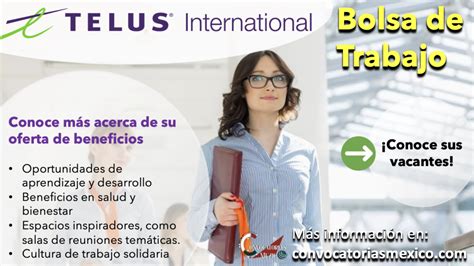 No Te Pierdas Esta Oportunidad Conoce La Bolsa De Trabajo De Telus