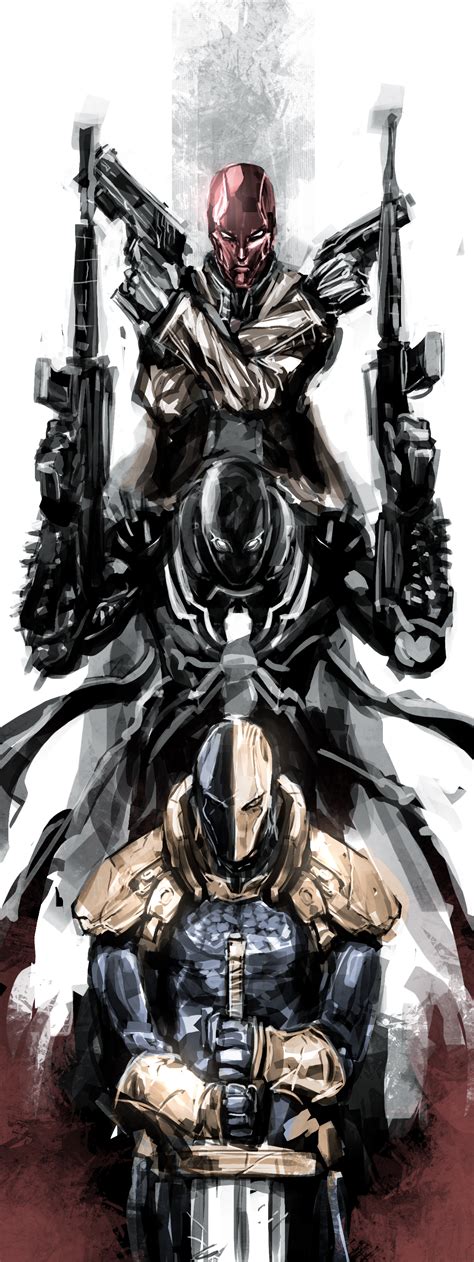 Red Hood Agent Venom Deathstroke By Naratani Deathstroke