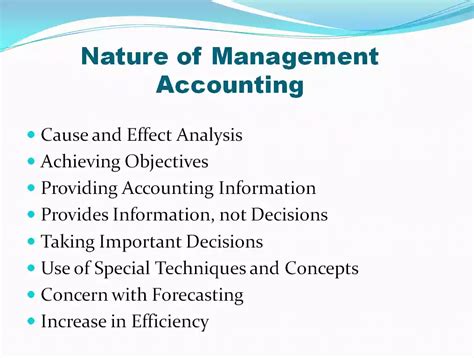 Management Accounting Nature And Scope