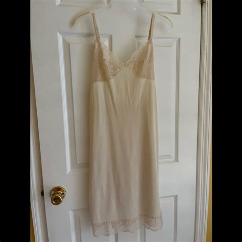 Kayser Usa Vintage Slip Dress Lingerie Lace Nightgown Gem