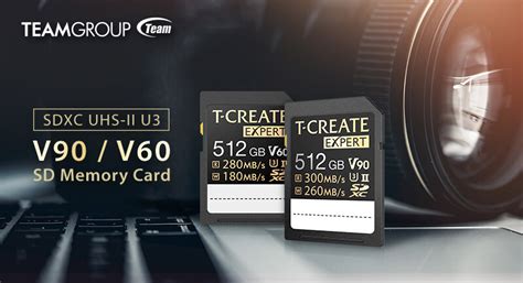 Team Group Launches T-CREATE EXPERT SDXC UHS-II U3 V90 and V60 Memory ...