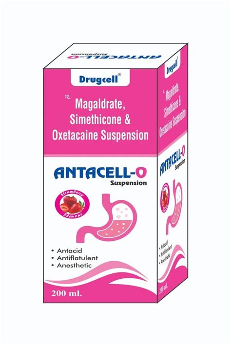 Magaldrate Simethicone Oxetacaine Suspension 200 Ml At Rs 32 Bottle