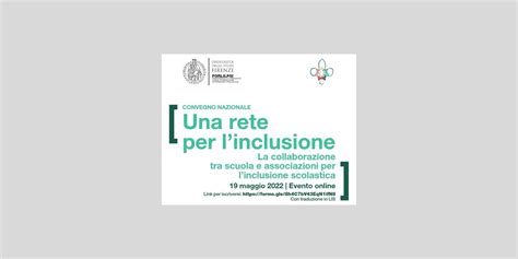 Convegno Online Una Rete Per L Inclusione Gioved Maggio Aipd