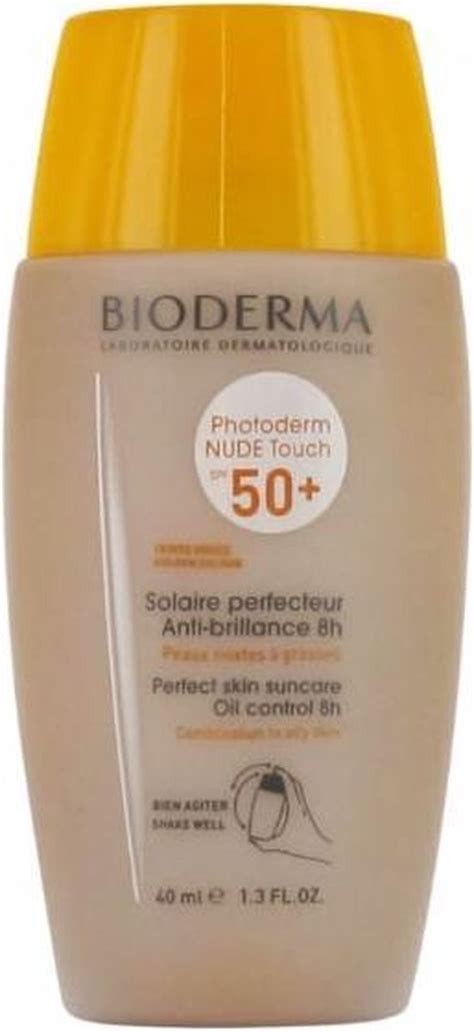 Bioderma Photoderm Nude Touch Golden Spf50 Zonnebrand 40 Ml Bol
