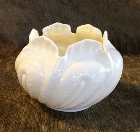 Belleek Porcelain Bowl Vase Shell Design Belleek Ireland Etsy