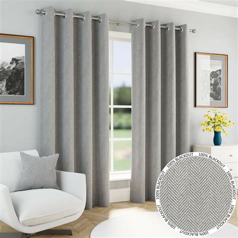 marlow grey blackout eyelet curtains netcurtainscouk