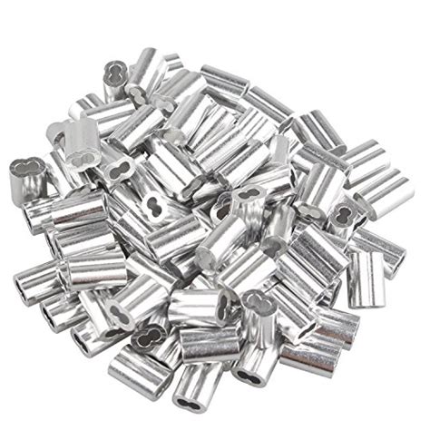 Futheda 100 Stks Aluminium Krimpende Loop Mouw Clips Met Dubbele