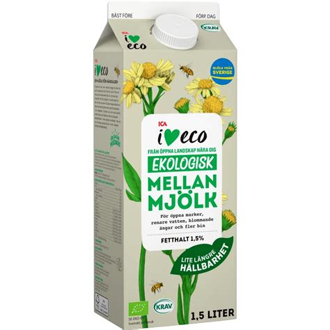 Mellanmj Lk Ekologisk L Krav Ica I Love Eco Handla Mat Online