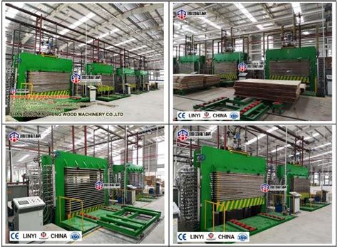 Plywood Hot Press Manufacturing Machine Production SHANDONG MINGHUNG WOOD MACHINERY CO LTD