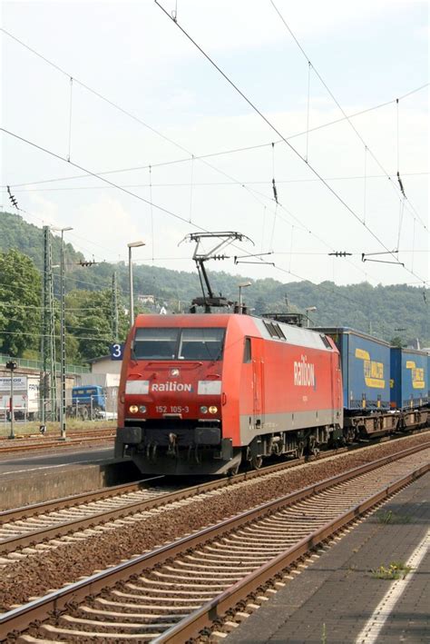 Db Railion Class With A Freight In Linz Rhein Flickr