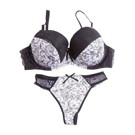 JHLZHS Bralette Bikini Top Set Sexy Bra Thong Set Lace Color Matching Underwear Plus Size