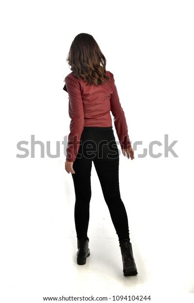 Full Length Portrait Brunette Girl Wearing Stock Photo Shutterstock