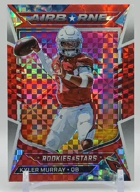 Kyler Murray Panini Rookies Stars Ai Airborne Plaid Rouge