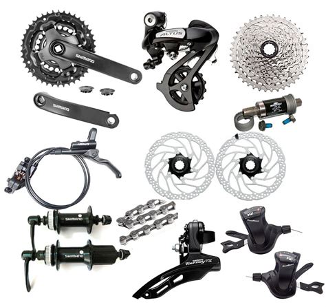 Kit Grupo Shimano Altus V Freios A Disco Hidr Ulico R Em