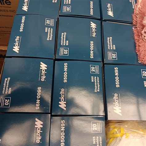 Box of 240 9500-N95 Disposable Respirators | Live and Online Auctions