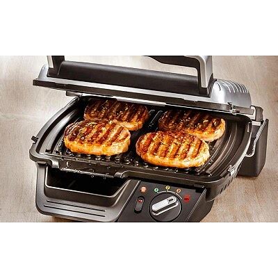 Tefal SuperGrill Standard GC450B32 Stainless steel / black, 2000 W ...
