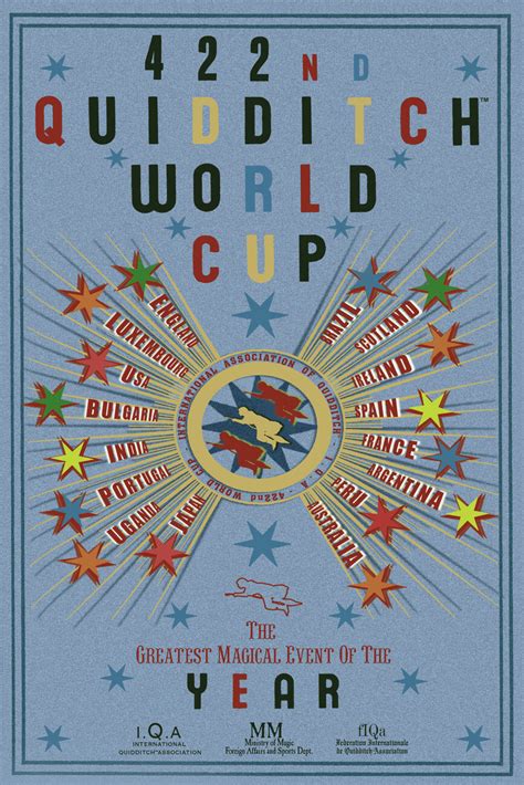 Poster Stampa Harry Potter Quidditch World Cup Regali Merch